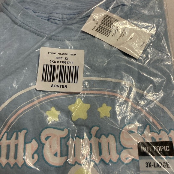 Little Twin Stars Angel Boyfriend Fit T-Shirt - Picture 2 of 3